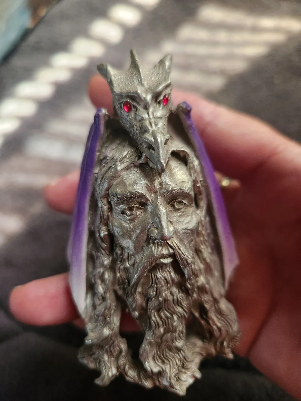 Vintage Pewter Wizard